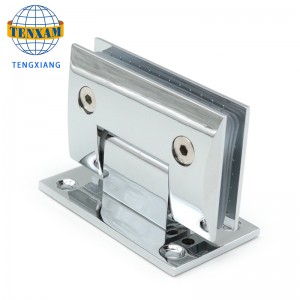 기울어 진 욕실 클립 샤워 룸 유리 경첩 스테인레스 스틸 도어 클립 90도 샤워 힌지