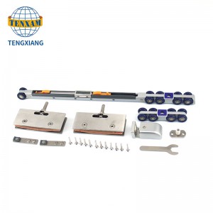 가구 액세서리 가이드 트랙 하드웨어 나무 슬라이딩 도어 롤러 8 바퀴